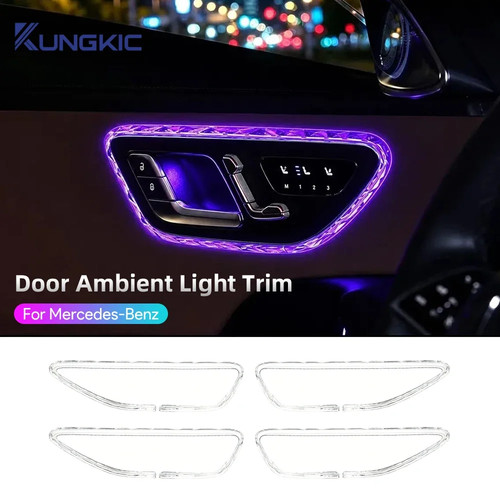 Crystal car door light frame - car,